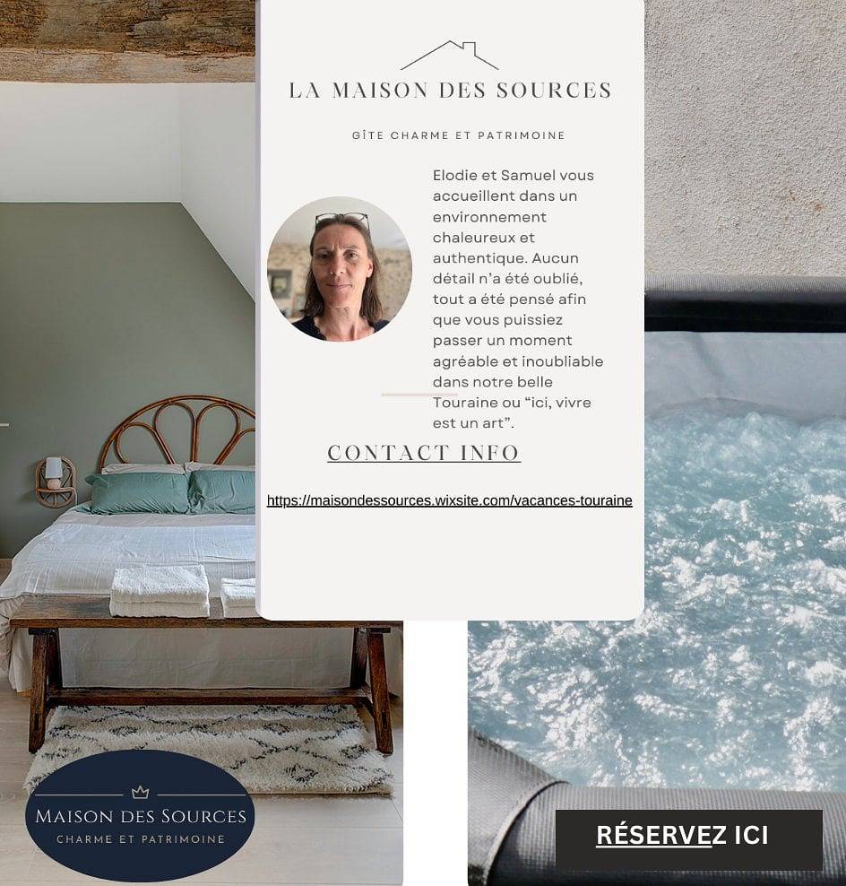 Gîte de charme et spa, 8/10 personnes in Esvres, Région de Tours