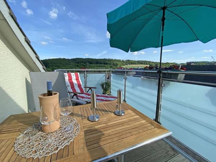 Ferienwohnung für 4 Personen, mit Balkon und Terrasse sowie Garten und Ausblick in Georgsmarienhütte - 3