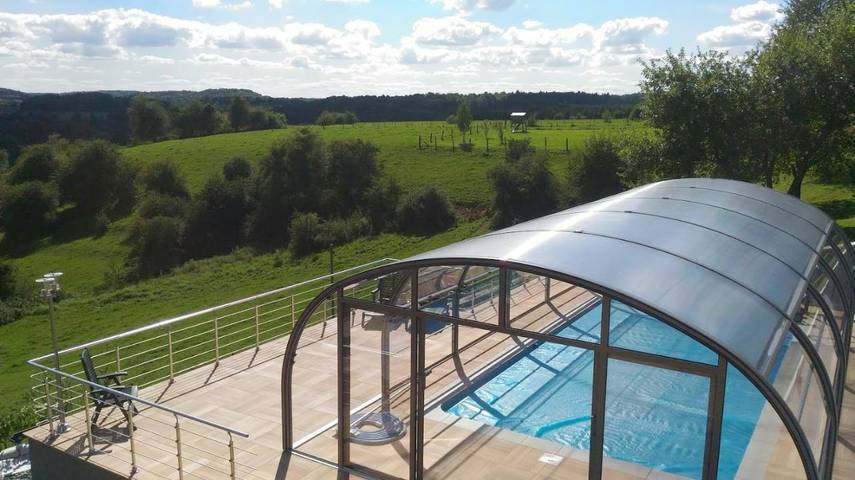 Maison de vacances pour 7 personnes, avec piscine et vue ainsi que bassin pour enfant et jardin - 1