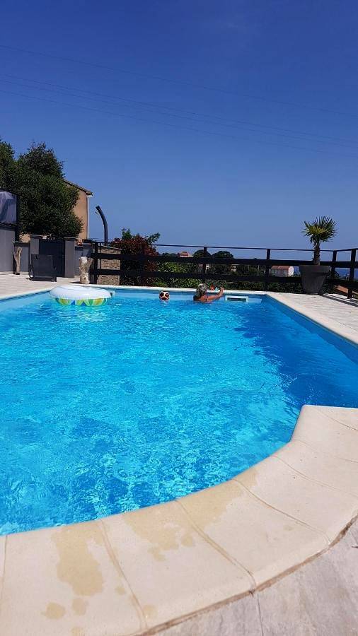 Double Room with Pool View in Bastia, Cap Corse