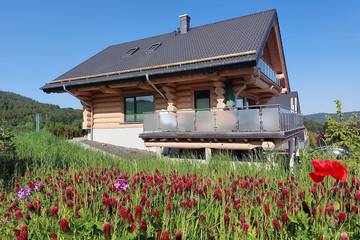 Chalet für 6 Personen, mit Sauna und Garten sowie Whirlpool, mit Haustier im Hunsrück
