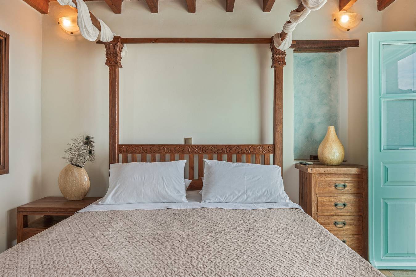 Zimmer 'Doppelzimmer Meerblick Nr. 3' mit Meerblick, Wi-Fi und Klimaanlage in Skala (Patmos), Dodekanes
