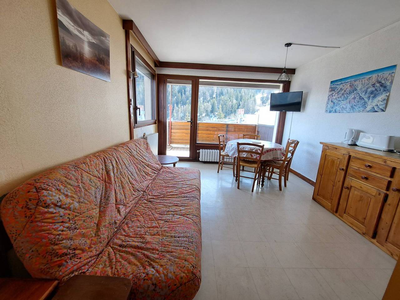 Studio entier, Studio chaleureux pour 6 personnes proche des pistes in Pra-Loup (station de ski), Pra-Loup