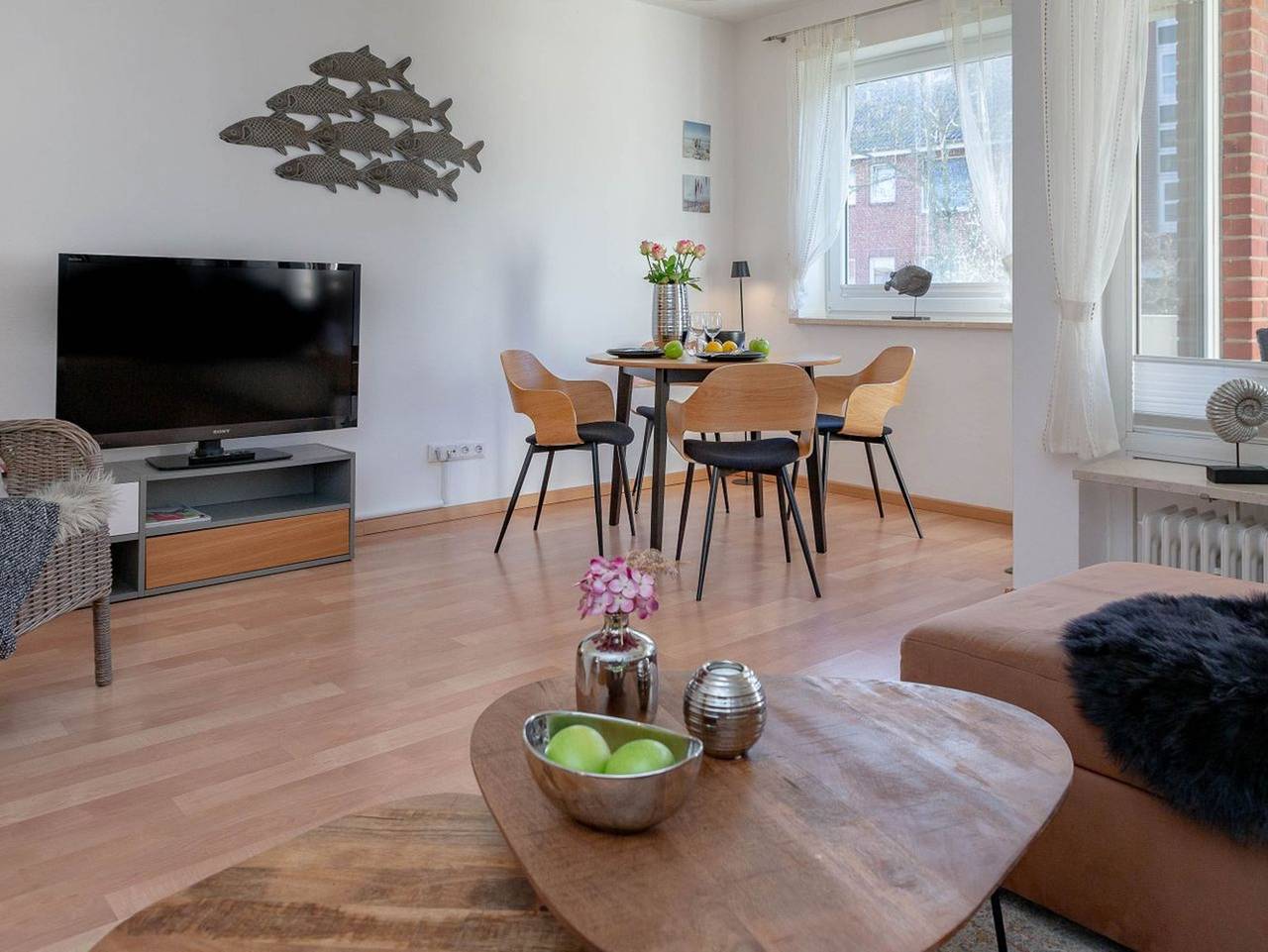 Ganze Ferienwohnung, -2 - 2-Zimmerwhg. in ruhiger Lage für 3 Personen mit Balkon & Stellplatz in Westerland, Sylt (Gemeinde)