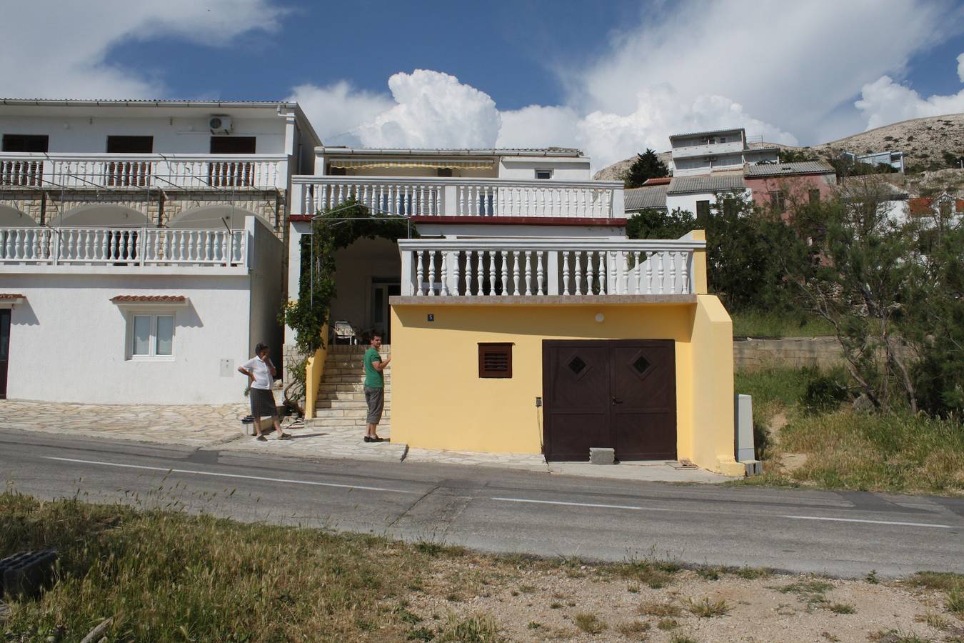 Ganze Wohnung, 1-Zimmer-Ferienwohnung mit Terrasse und Meerblick Metajna, Pag A-6496-c in Metajna, Pag
