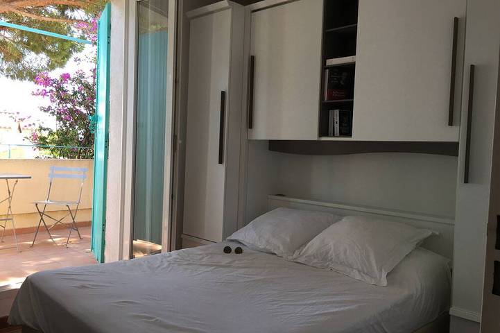 Côte d'Azur-Direkt am Wasser-Sandstrand-Les Issambres-Möblierte Touristenunterkunft 4 **** in Roquebrune-sur-Argens, Mittelmeerküste (Frankreich)