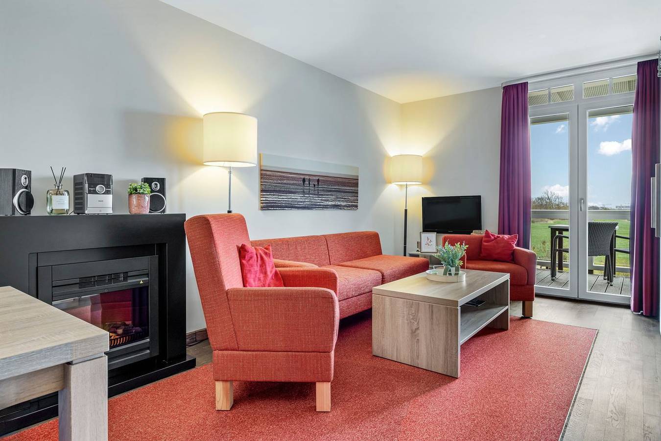 Ganze Wohnung, Tolle Ferienwohnung in Strandnähe mit Sauna und Balkon mit Land- und Meerblick in Samtgemeinde Land Wursten, Wurster Nordseeküste