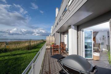 Ferienhaus mit Meerblick für 4 Personen, mit Garten und Whirlpool sowie Sauna in Schlei