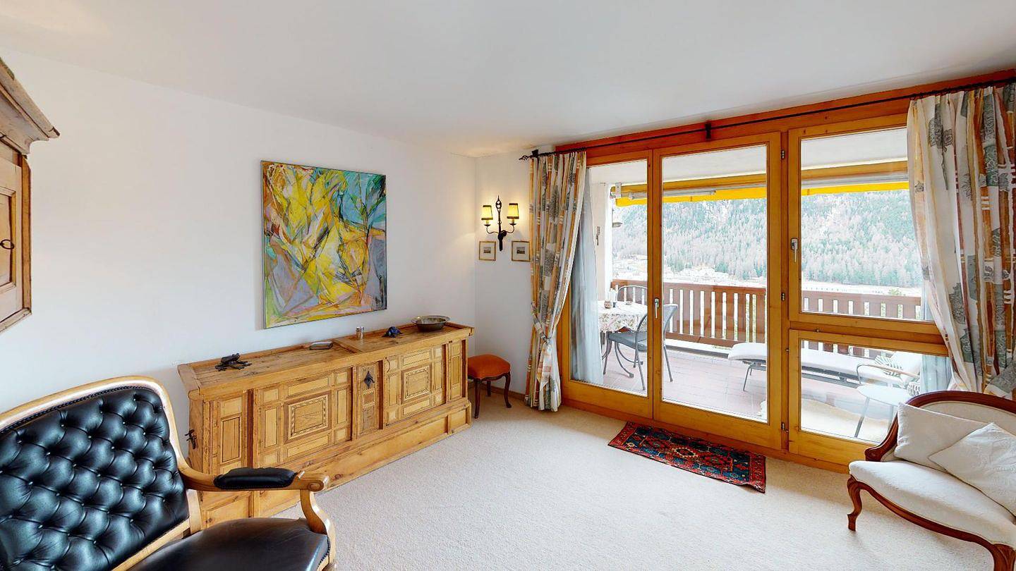 Ganze Wohnung, Ferienwohnung für 6 Personen mit Ausblick in Pontresina, Sankt Moritz