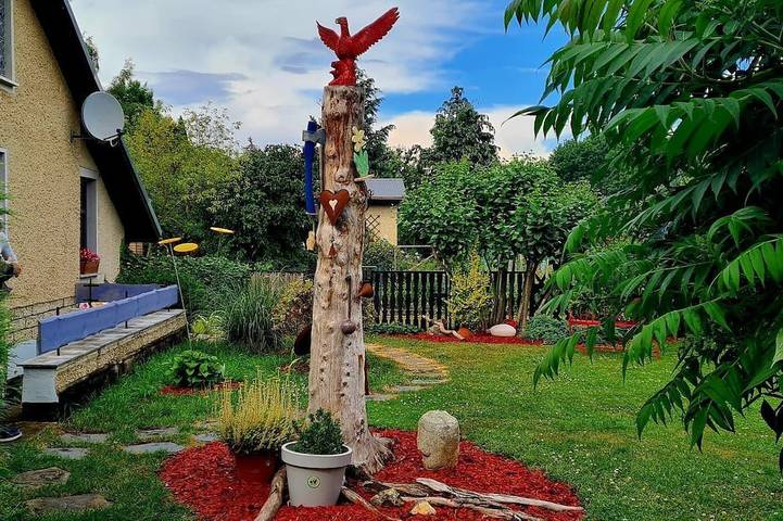 Bungalow für 5 Personen, mit Terrasse und Garten