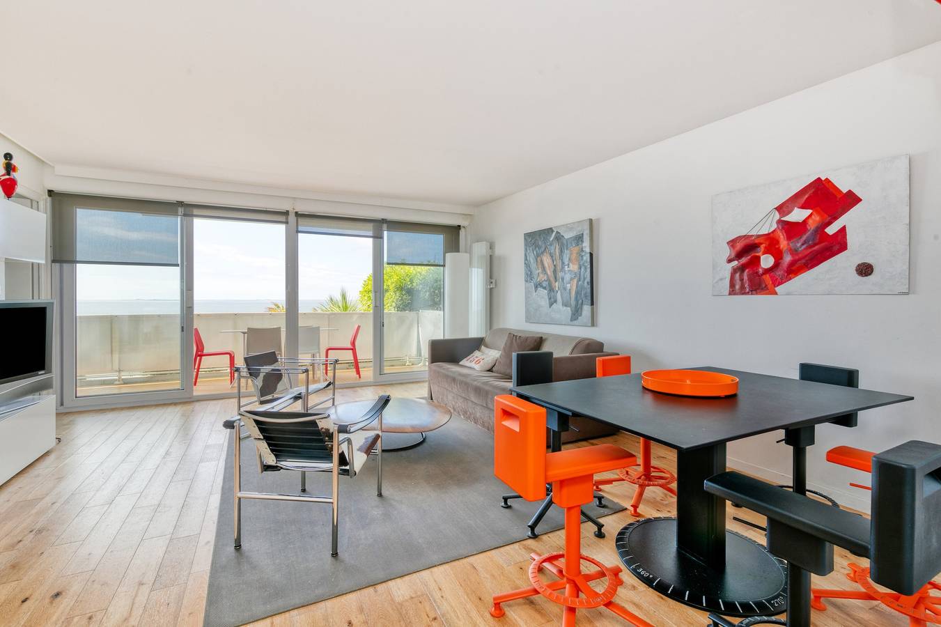 Ganze Wohnung, Ferienwohnung 'Appartement Face Mer Sur Plage' mit privater Terrasse in La Baule-Escoublac, Côte d'Amour