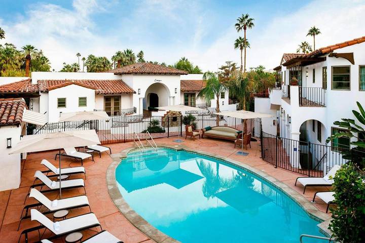 Hotell för 2 Personer, med terass samt pool och utsikt, med husdjur i Palm Springs