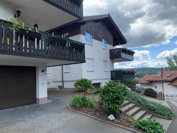 Ferienwohnung für 4 Personen, mit Balkon und Terrasse sowie Ausblick in Schleusingen - 3