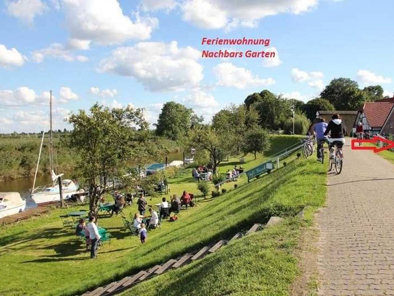 Ganze Ferienwohnung, Ferienwohnung Nachbars Garten - Ferienwohnung Nachbars Garten in Grünendeich, Altes Land Stade