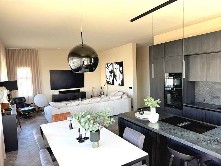 Villa for 6 people, with balcony and sauna as well as view in Iceland