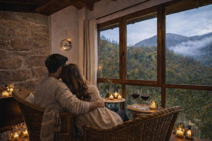 Apartamento para 2 personas, con terraza y jacuzzi en Proaza