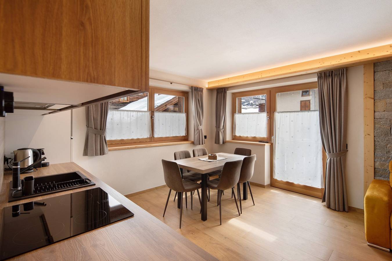 Chalet „Arnica“ mit Bergblick, Balkon und Wlan in Livigno, Veltlin