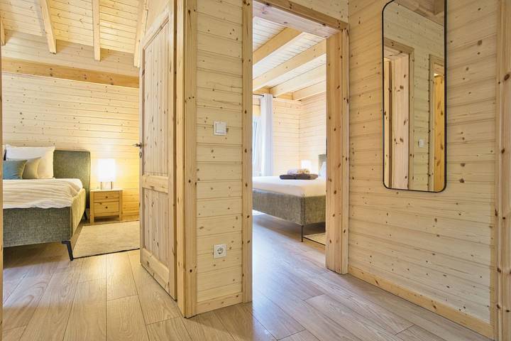 Ferienhaus für 5 Personen, mit Terrasse und Garten sowie Sauna und Ausblick