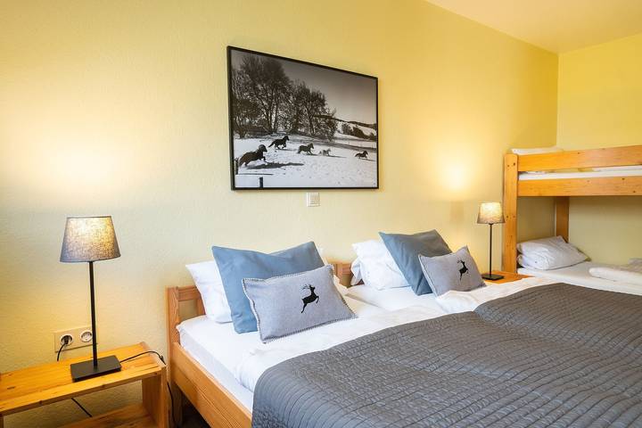 Appartement entier, Appartement « Ferienhof Homann Sauerland - Bh 4 » avec terrasse partagée et Wi-Fi in Nehden, Brilon