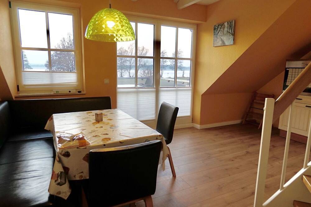 Ganze Wohnung, Maisonette  Seebrise mit Seeblick am Strand in Flessenow, Dobin am See