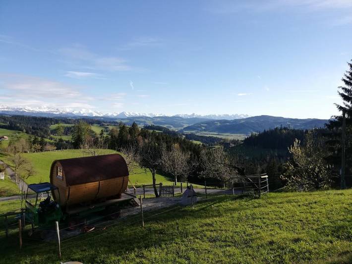 Mobile Home mit Bergblick in Lauperswil, Kanton Bern