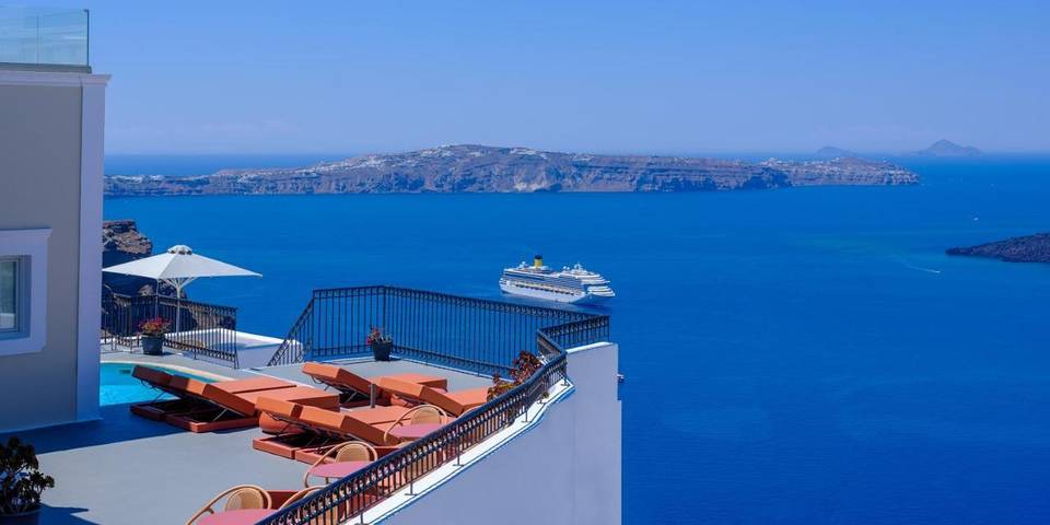 Maison d’hôte pour 2 personnes, avec balcon et piscine à Thera - 3