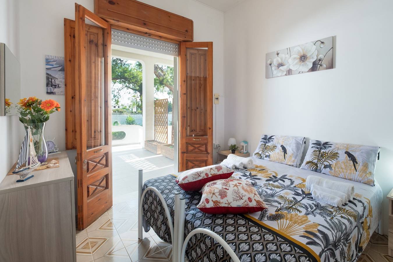 Maison de vacances 'Red Coral' avec vue sur la mer, Wi-Fi et climatisation in Torre Lapillo, Golfe de Tarente