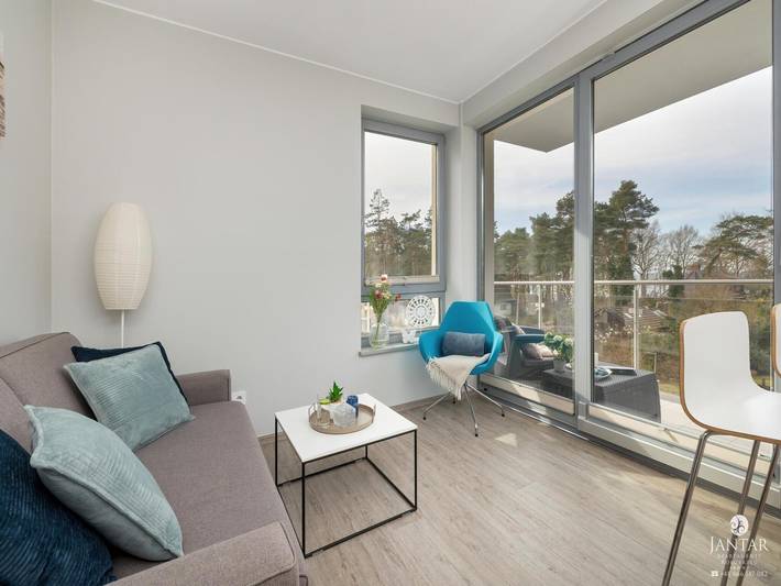 Ferienwohnung für 4 Personen, mit Sauna und Whirlpool sowie Balkon, kinderfreundlich in Pobierowo