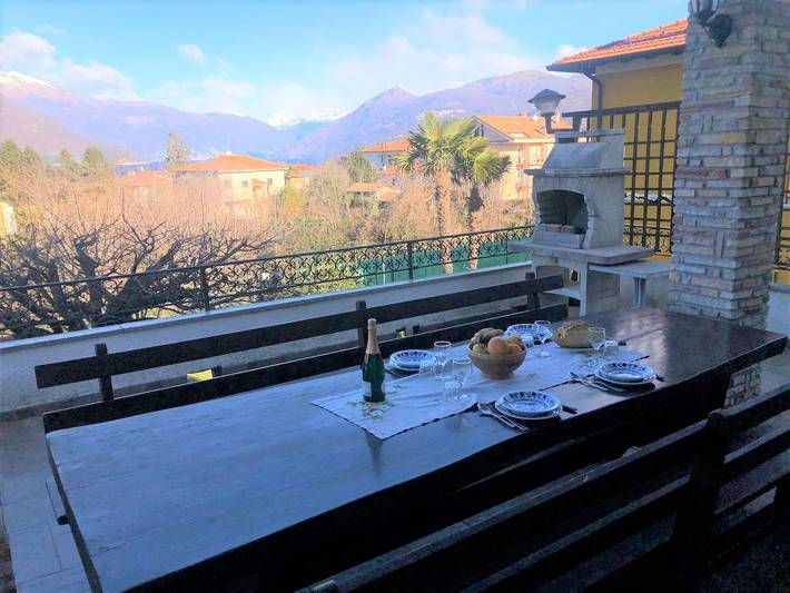 Ganze Wohnung, Nicole 1 apartment in a residence with pool in Germignaga, Lago Maggiore (Lombardei)