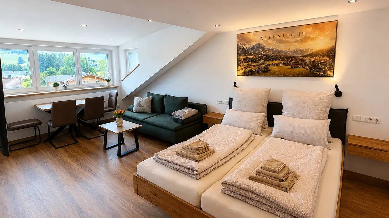 Ganze Ferienwohnung, Ferienwohnung für 2 Personen (30 m²) in Fischen im Allgäu in Fischen, Bayerisch Schwaben