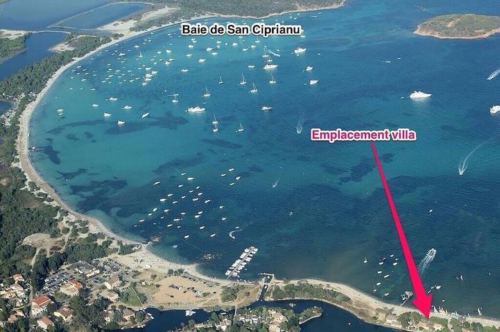 Location de vacances pour 14 personnes, avec jardin et terrasse dans Plage de Saint Cyprien (Lecci)