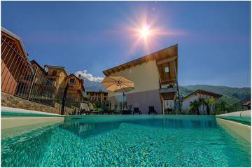Villa für 4 Personen, mit Balkon und Garten am Comer See