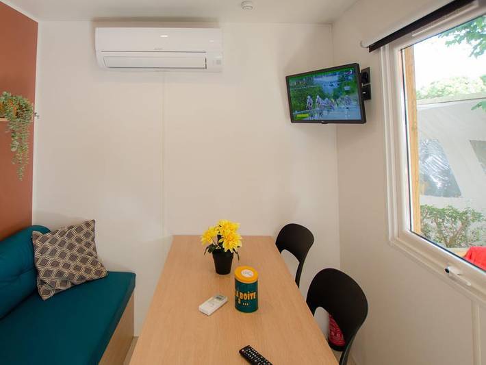Camping les Jardins d'Agathe ****  - Mobilheim 2 personen - Cottage Stella Maris 2Pers+1kind -3Jahre 1Zimmer Klima in Grau d’Agde, Agde