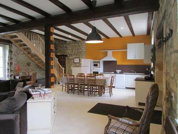 Gîte pour 6 personnes, avec jardin et vue, animaux acceptés dans Lisle-en-Rigault