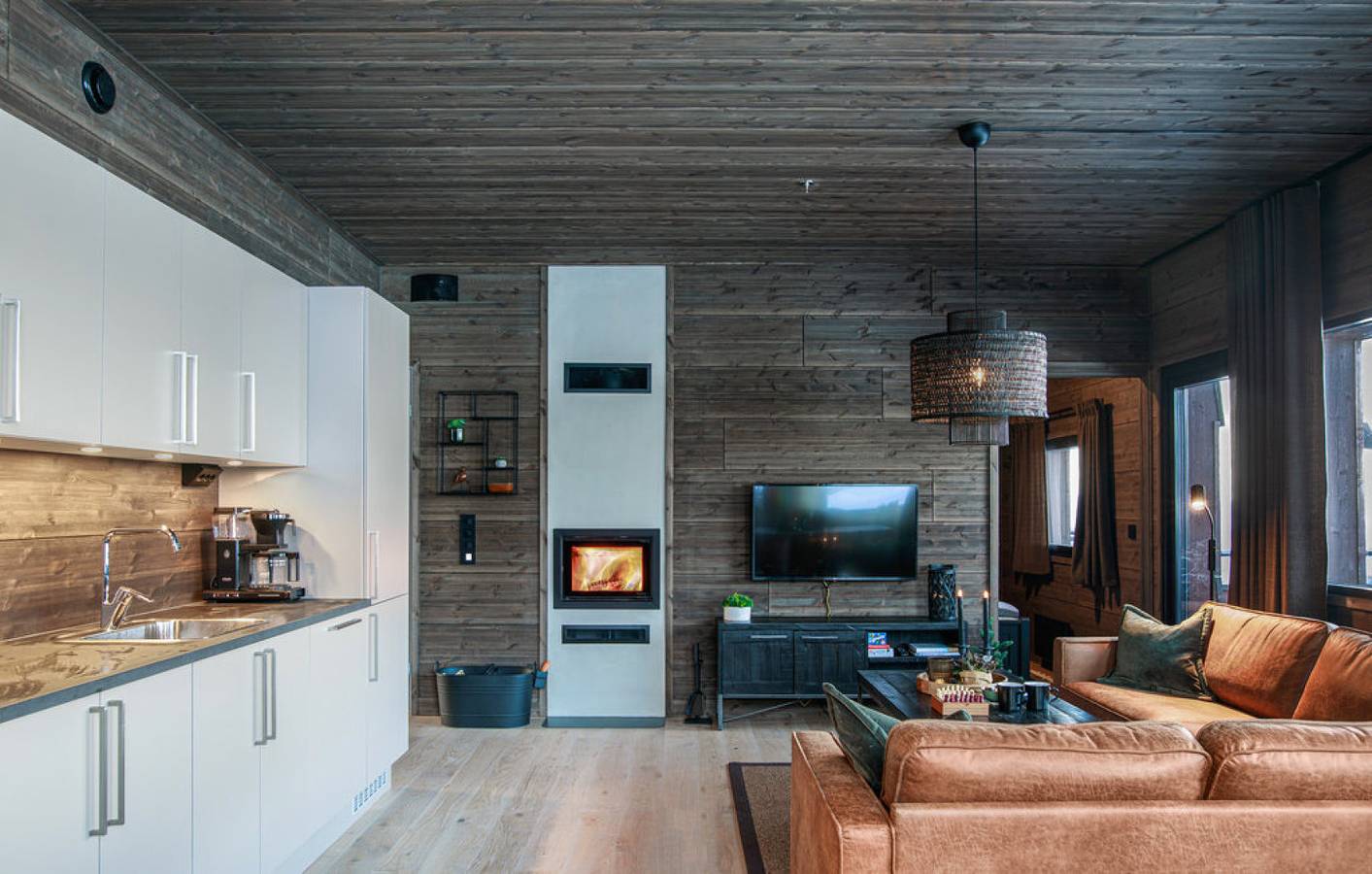 Ganze Wohnung, Ferienwohnung für 7 Personen mit Balkon in Hafjell, Øyer