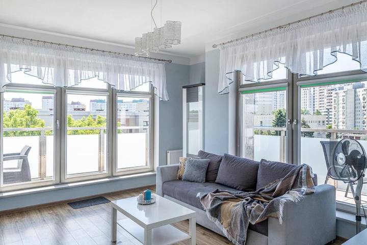 Loft dla 8 osób, z balkon i widok w Gdańsk
