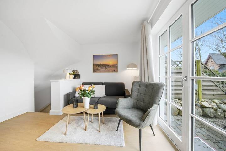 Ganze Wohnung, Modernes Apartment Witt Hingst mit Terrasse und Garten in Westerland in Tinnum, Sylt (Gemeinde)