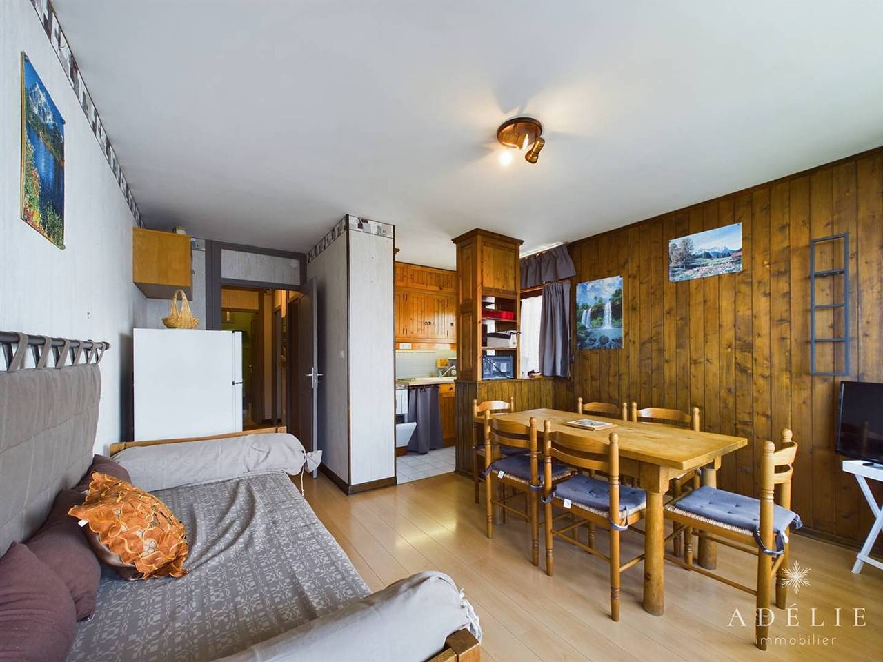 Entire apartment, 2-room apartment, 4 pers, center La Rosière, Wifi, parking in La Rosière, Montvalezan