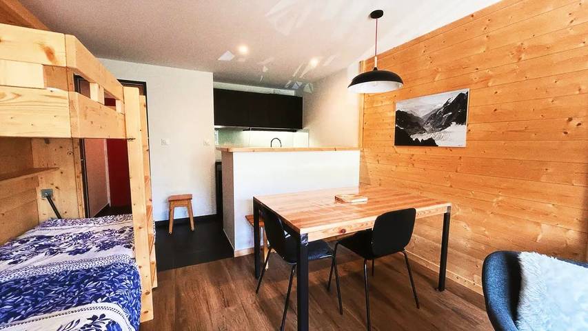 Estudio entero, Studio refait à neuf 2/4 personnes - En Face des Pistes in Parque Nacional de los Ecrins