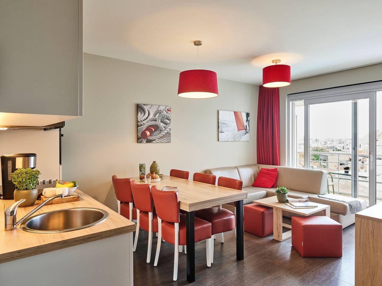 Holiday Suites Zeebrugge — Familiensuite | 6 Personen in Brügge, Belgische Küste