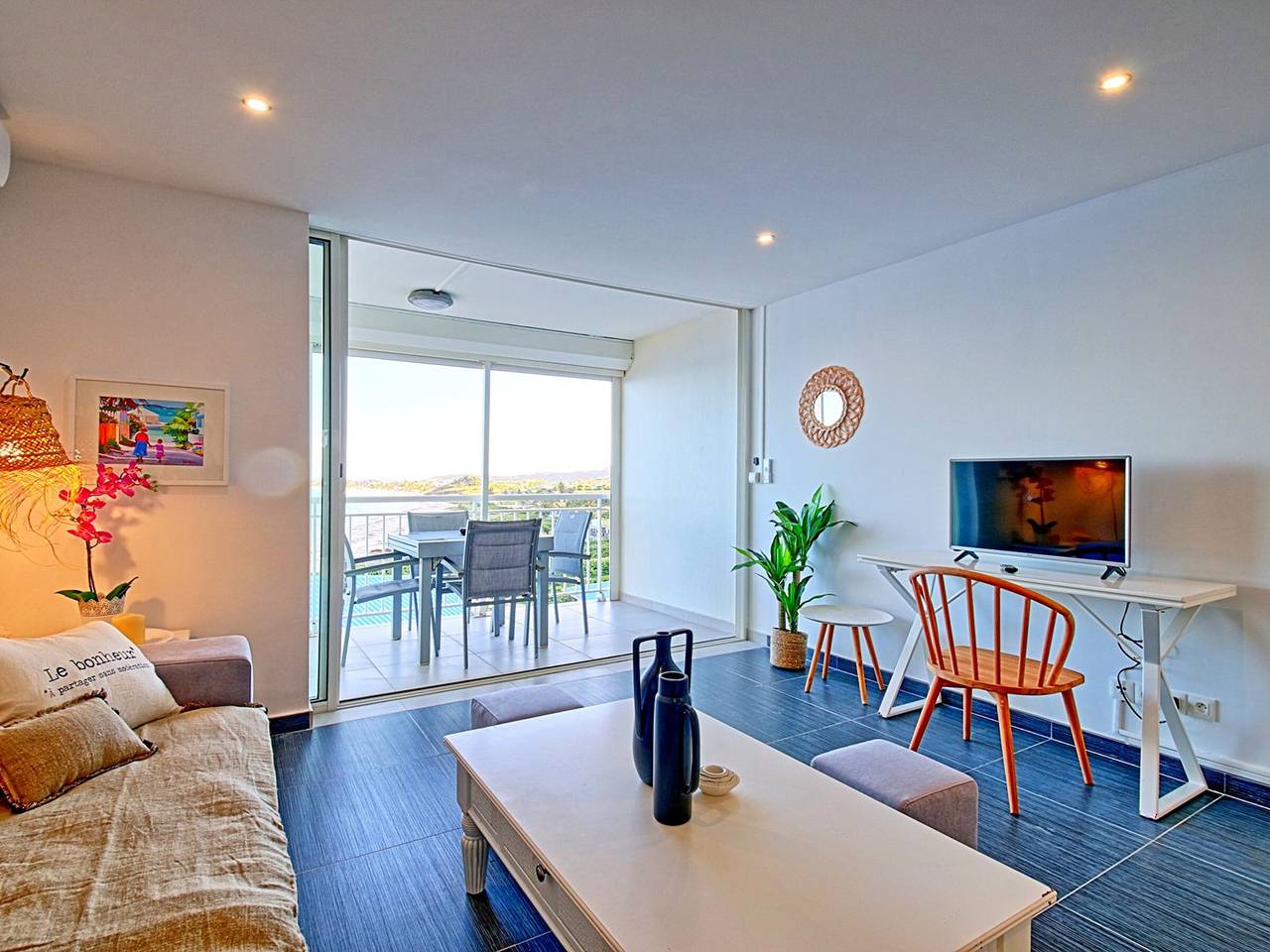 Studio entier, Studio Orchidée à Mont Vernon avec vue sur Baie Orientale in Saint Martin