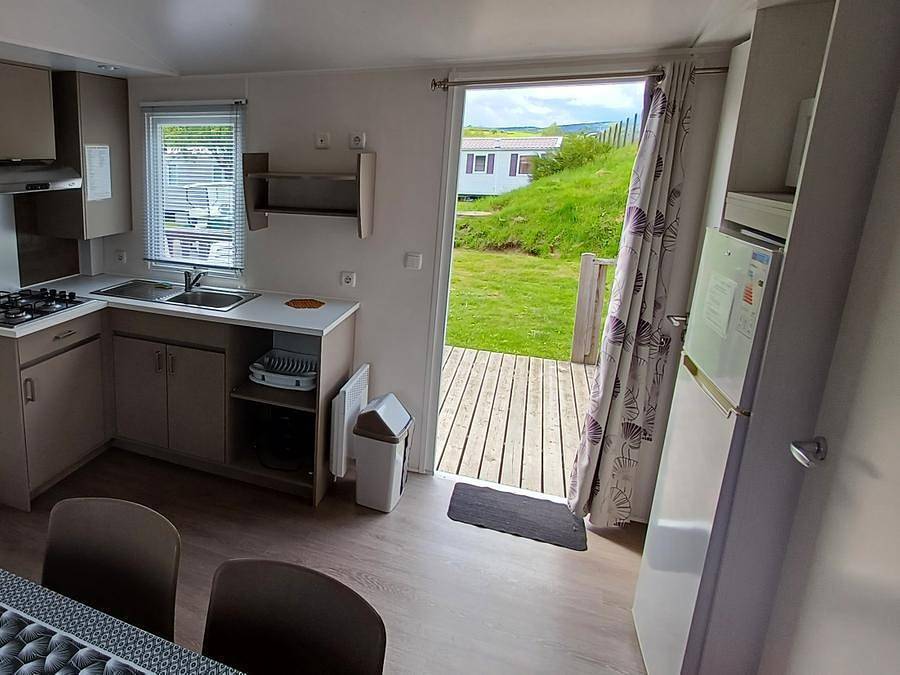 Camping La Cigale de l'Allier - Mobilheim 6 personen - Trigano Evolution Oder Sun Rolle in Langogne, Mende und Umgebung