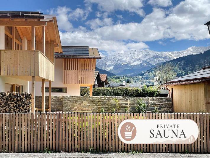Ferienwohnung für 4 Personen, mit Garten und Sauna in Garmisch-Partenkirchen