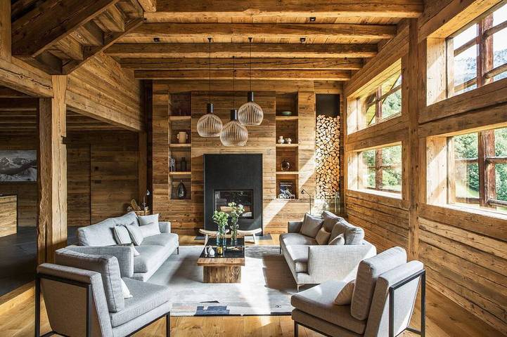 Chalet pour 23 personnes, avec jardin à Abondance