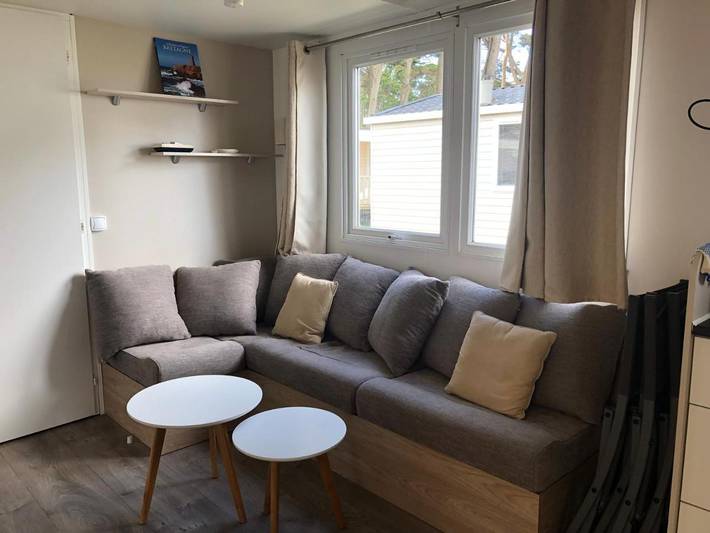 Camping voor 6 personen, with Terras and Tuin as well as Zwembad and Uitzicht in Quiberon