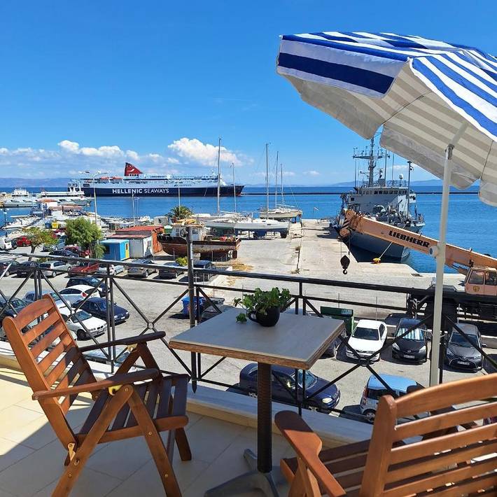 Vakantieappartement voor 2 personen, met terras en uitzicht in Lesbos