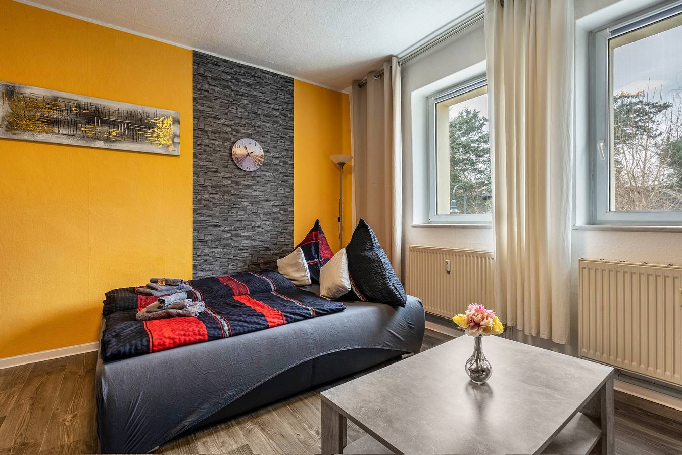 Ganze Wohnung, Apartment 'Deluxe' mit gemeinsamer Terrasse und Wlan in Radeberg, Oberlausitz Niederschlesien