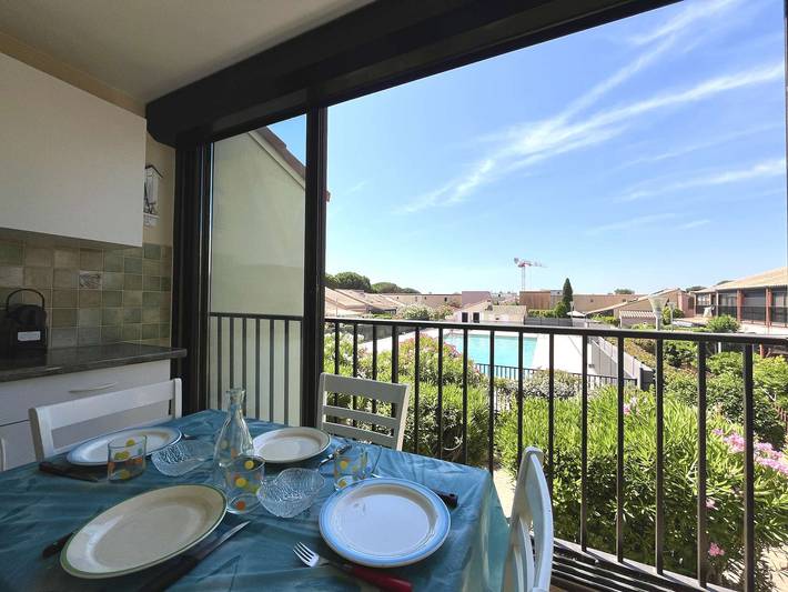 Appartement de vacances pour 4 personnes, avec piscine à Gruissan