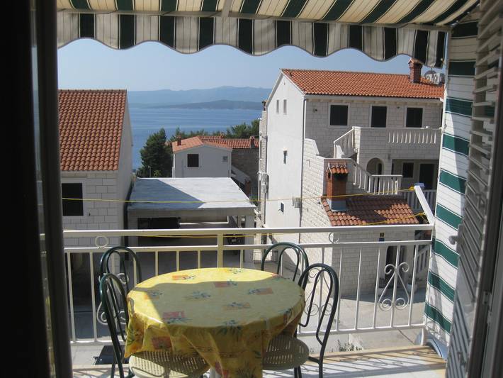 Entire apartment, One bedroom apartment with balcony and sea view Bol, Brač A-12980-b in Bol, Brac