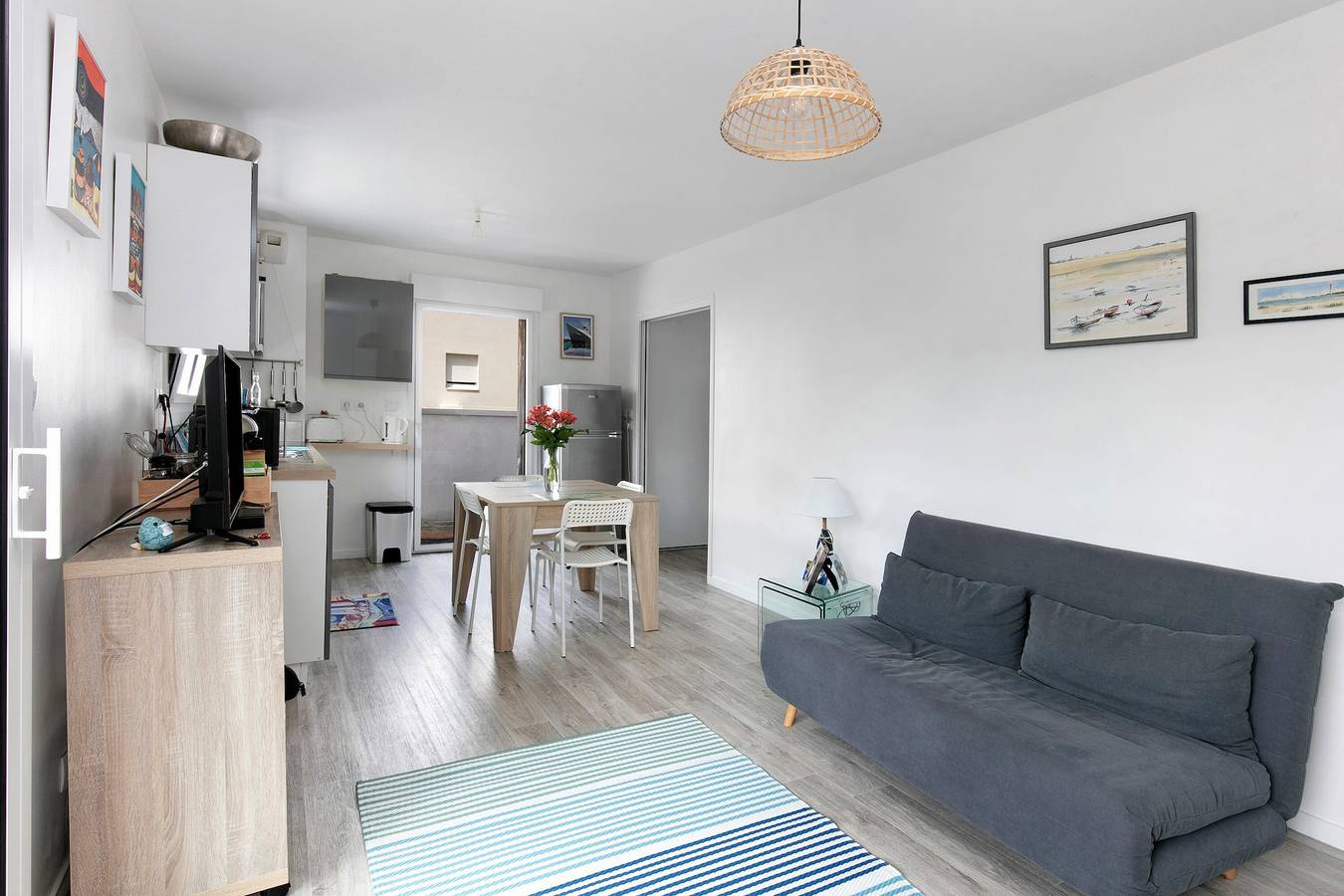 Geheel appartement, Appartement 'Ma Mika - Appartement Proche Mer' met Balkon en Wifi in Saint-Nazaire, Côte de Jade
